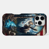 山の中のムース iPhoneケース (裏面横)