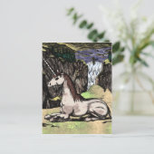 "山の中のユニコーン"カラー化 ポストカード (スタンド正面)