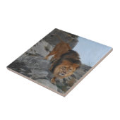 山の中のライオン(Richard Friese) タイル (側面)