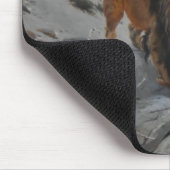 山の中のライオン(Richard Friese) マウスパッド (コーナー)