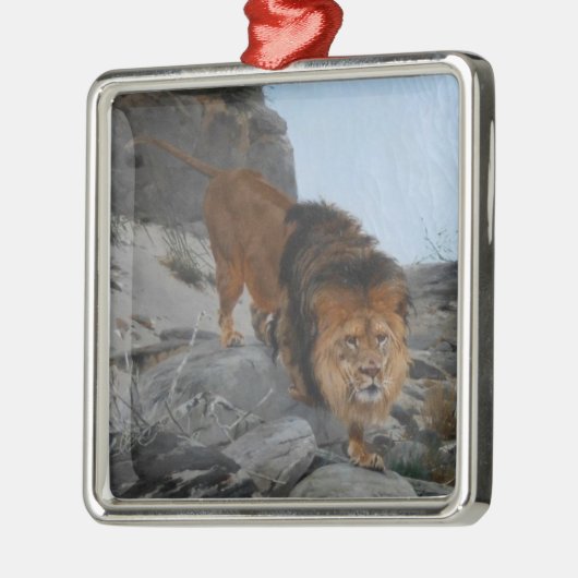 山の中のライオン(Richard Friese) メタルオーナメント (左)