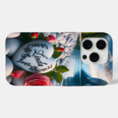 山の中のリンダのハート Case-Mate iPhoneケース (裏面 (横))