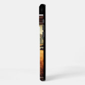 山の中のレトロトラクター iPhoneケース (左側面)