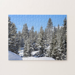山の中の冬 ジグソーパズル