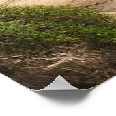 山の中の古い村の石道の美しい ポスター (角)