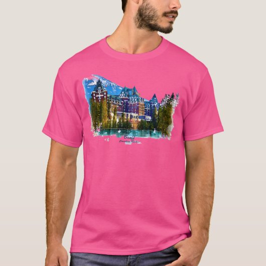 山の中の城 – Banff Alberta Canada Bas Tシャツ (正面)