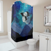 山の中の夜 シャワーカーテン (インサイチュ)