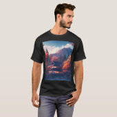 山の中の日本家屋 Tシャツ (正面フル)