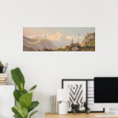 山の中の日没カールLafite ポスター (ホームオフィス)