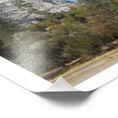 「山の中の木」ヨセミテバレーのポスター フォトプリント            (角)