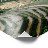 山の中の棚田の風景、 フォトプリント            (角)