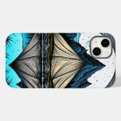 山の中の湖にテントの反射 Case-Mate iPhoneケース (裏面 (横))