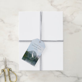 山の中の湖の素朴な自然愛好家heron ギフトタグ