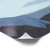 山の中の漫画の茶色の熊 ポスター (コーナー)