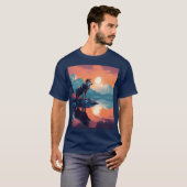 山の中の狼 Tシャツ (正面フル)