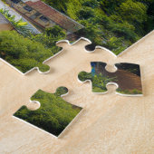 山の中の町の鉄道 ジグソーパズル (側面)