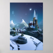 山の中の町 | AIアートポスター ポスター (正面)