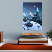 山の中の町 | AIアートポスター ポスター