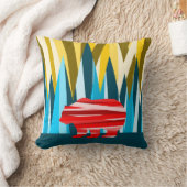 山の中の白熊のパタカラフルーン クッション (ブランケット)