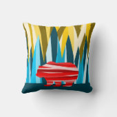 山の中の白熊のパタカラフルーン クッション (裏面)