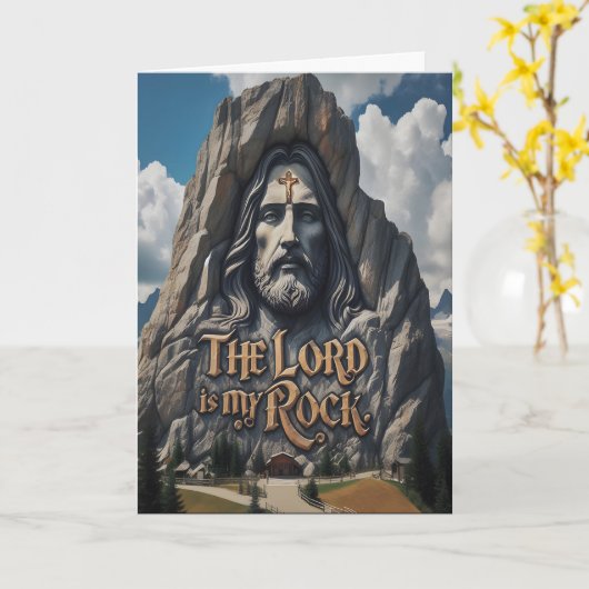 山の中の神の存在 カード (黄色い花)