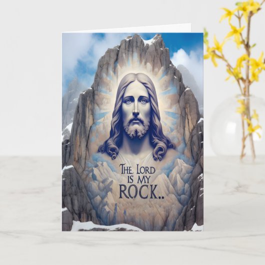 山の中の神の存在 カード (黄色い花)