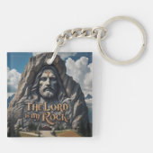 山の中の神の存在 キーホルダー (裏面)