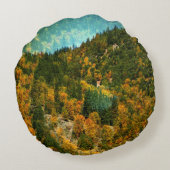 山の中の秋…... ラウンドクッション (裏面)