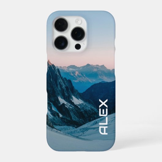 山の中の美しい日の出 iPhoneケース (裏面)