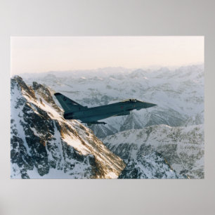 山の中のEurofighter ポスター