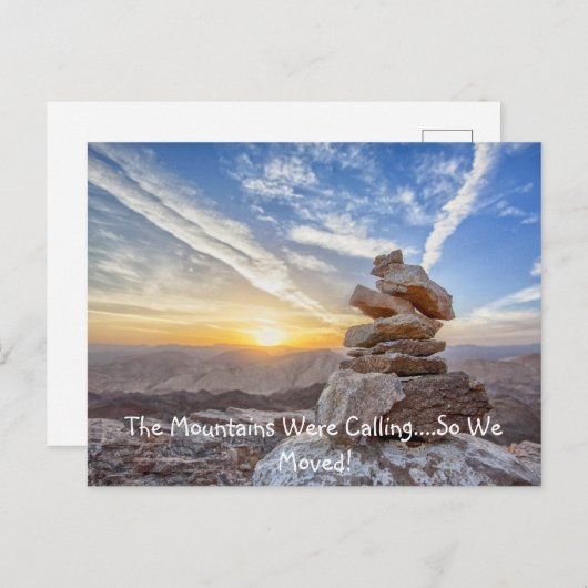 山の住所変更に移される ポストカード (正面/裏面)