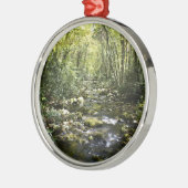 山の入り江 メタルオーナメント (左)