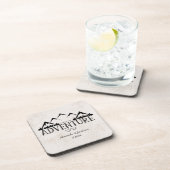 山の冒険がモノグラム結婚を始める コースター (右側)