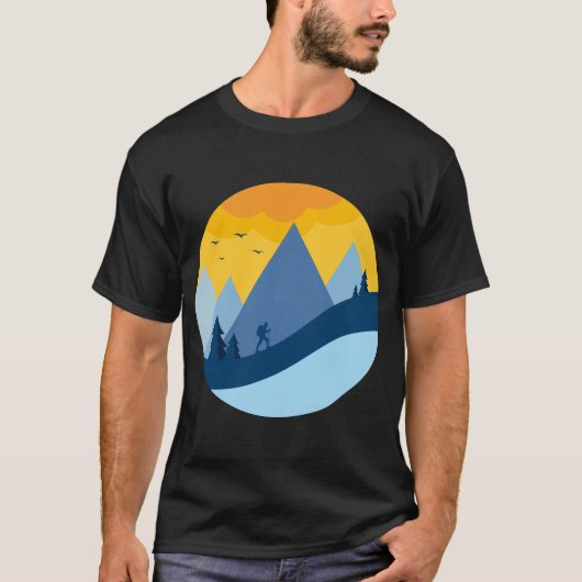 山の冒険を歩こう Tシャツ (正面)
