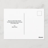 山の冒険　素朴な感謝 ポストカード (裏面)