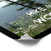 山の写真でポスター文字を増やす ポスター (角)