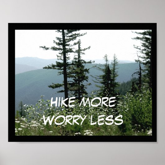 山の写真でポスター文字を増やす ポスター (正面)