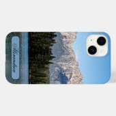 山の写真、ピラミッド山 Case-Mate iPhoneケース (裏面 (横))