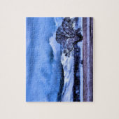 山の冬の嵐の醸造 – 8x10インチ ジグソーパズル (縦)