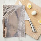 山の冬 キッチンタオル (四つ折り)