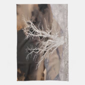 山の冬 キッチンタオル (縦)