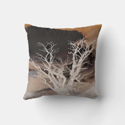 山の冬 クッション (裏面)