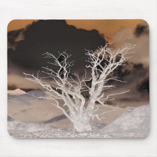 山の冬 マウスパッド (正面)