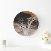 山の冬 ラージ壁時計 (ホーム)