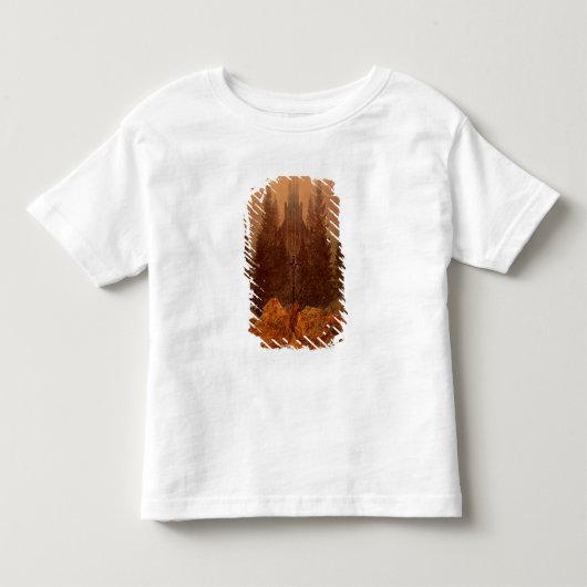 山の十字、1812年(キャンバスの油) トドラーTシャツ (正面)