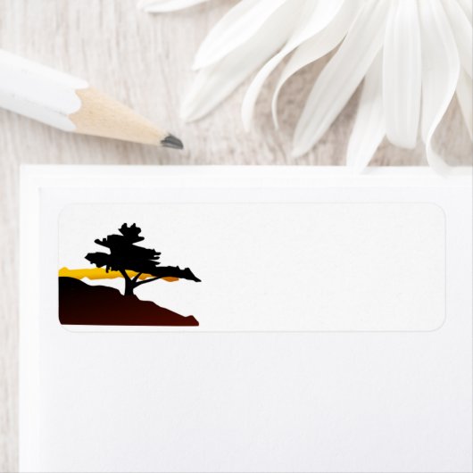 山の単独木 ラベル (インサイチュ)