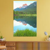 山の反射 キャンバスプリント (インサイチュ (リビング))