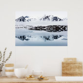 山の反射，ノルウェー ポスター (キッチン)
