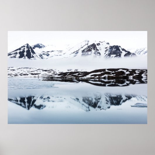 山の反射，ノルウェー ポスター (正面)