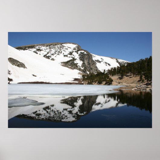 山の反射 ポスター (正面)